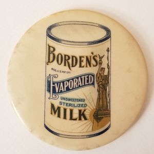 Vintage Borden Milk Promotional Advertisement Mirror